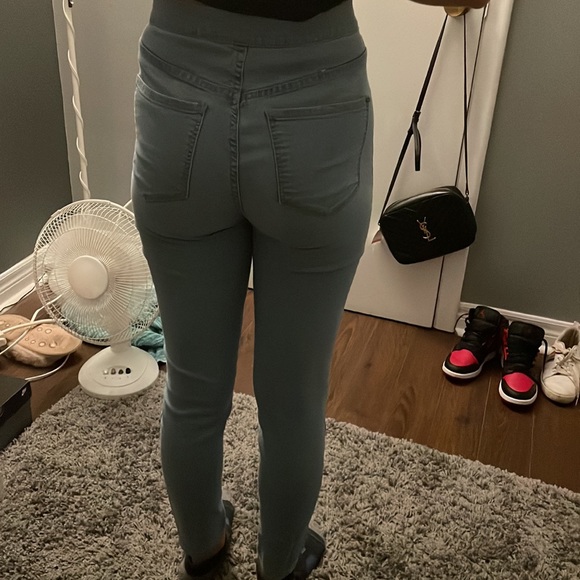 Sky blue roller jegging - Picture 2 of 4